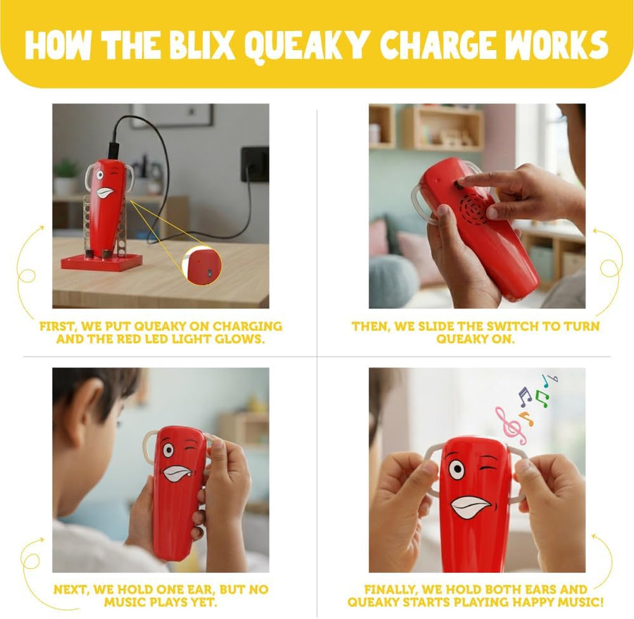 BLIX Queaky Charge Rechargeable STEM Circuit Science Toy (Red) — image 5