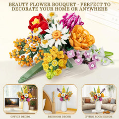 Block Flower Building Block Bouquet FL2261 - Colorland Toys