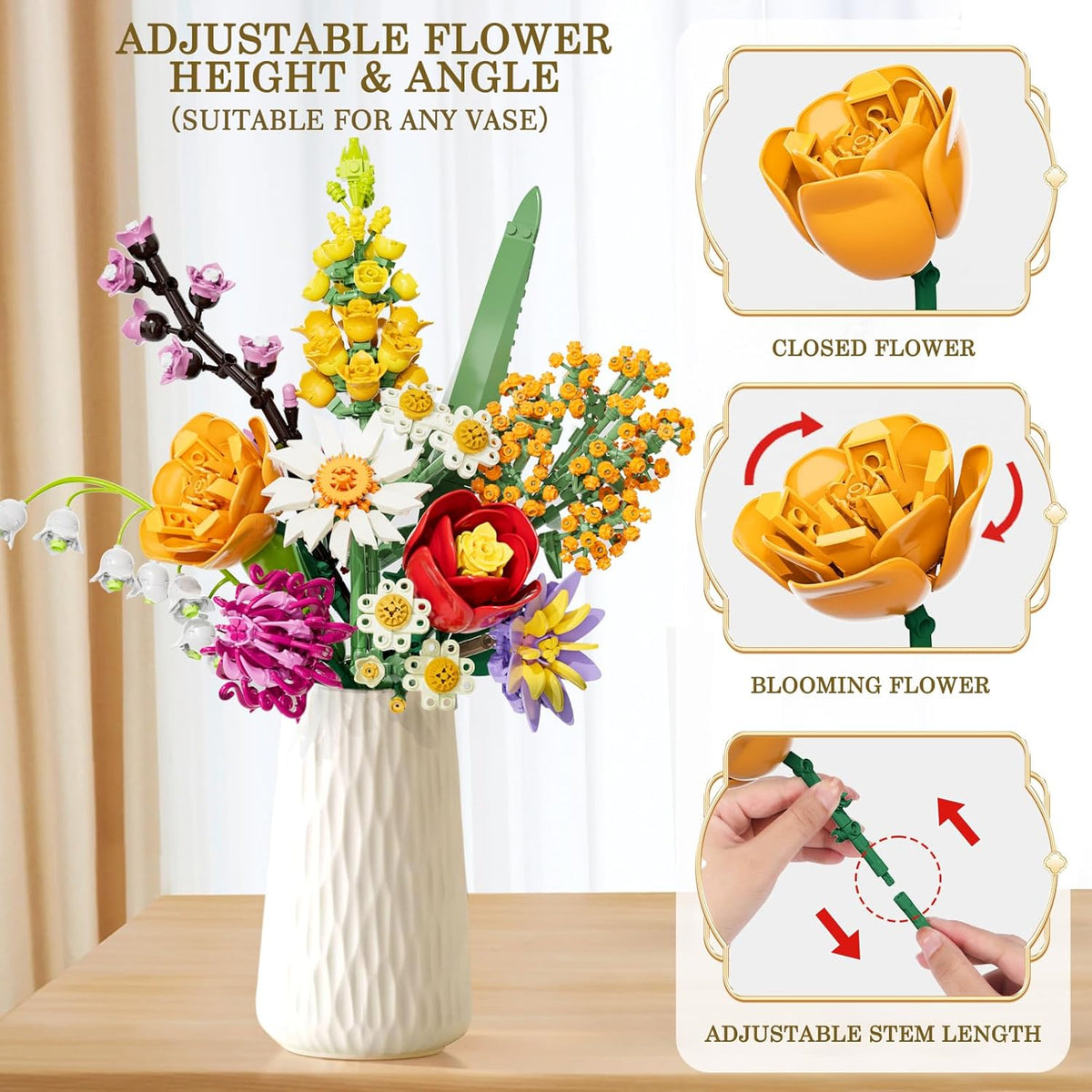 Block Flower Building Block Bouquet FL2261 — image 3