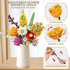 Block Flower Building Block Bouquet FL2261 - Colorland Toys