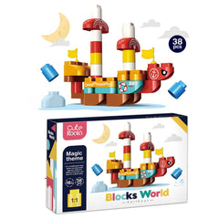 Blocks World Sailboat 38pcs 2305 - Colorland Toys
