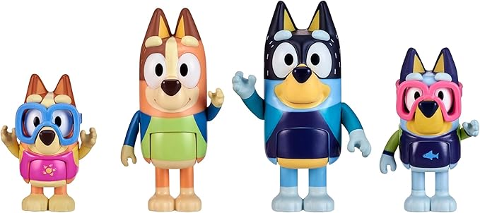 Bluey Beach S9 Figure 4-Pack Beach 17547 - Colorland Toys