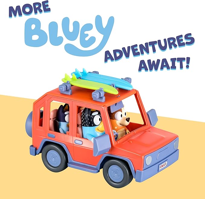 Bluey S11 Heeler Family Road Trip 4WD Vehicle 17661 - Colorland Toys