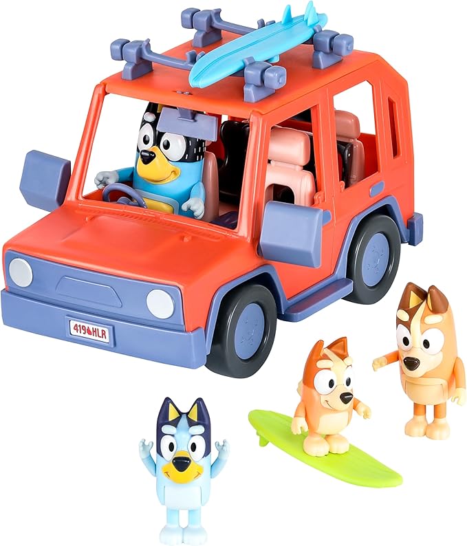 Bluey S11 Heeler Family Road Trip 4WD Vehicle 17661 - Colorland Toys