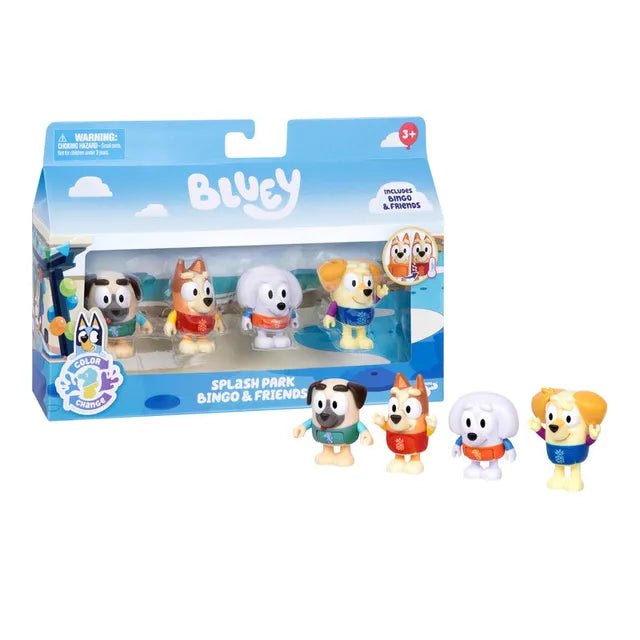 Bluey S13 Color Change Figure 4Pack Water Park Bingo & Friends Exclusive 19131 — image 1
