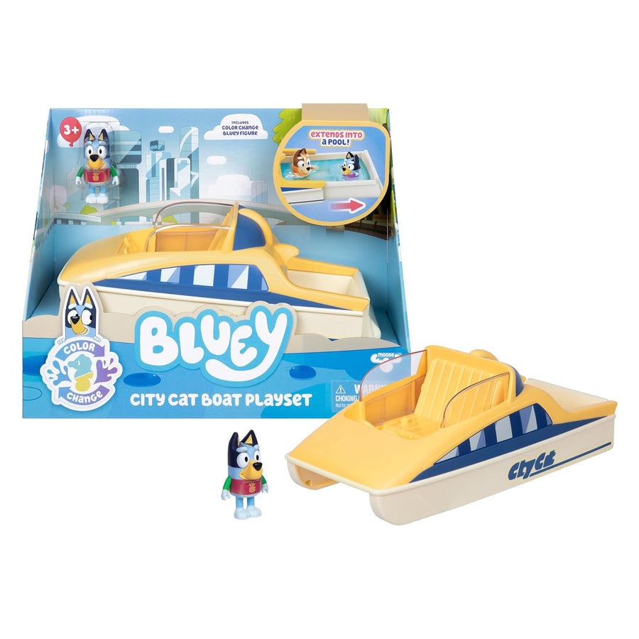 Bluey S13 Colour-Change CityCat Motorboat Vehicle Exclusive 18998 — image 1