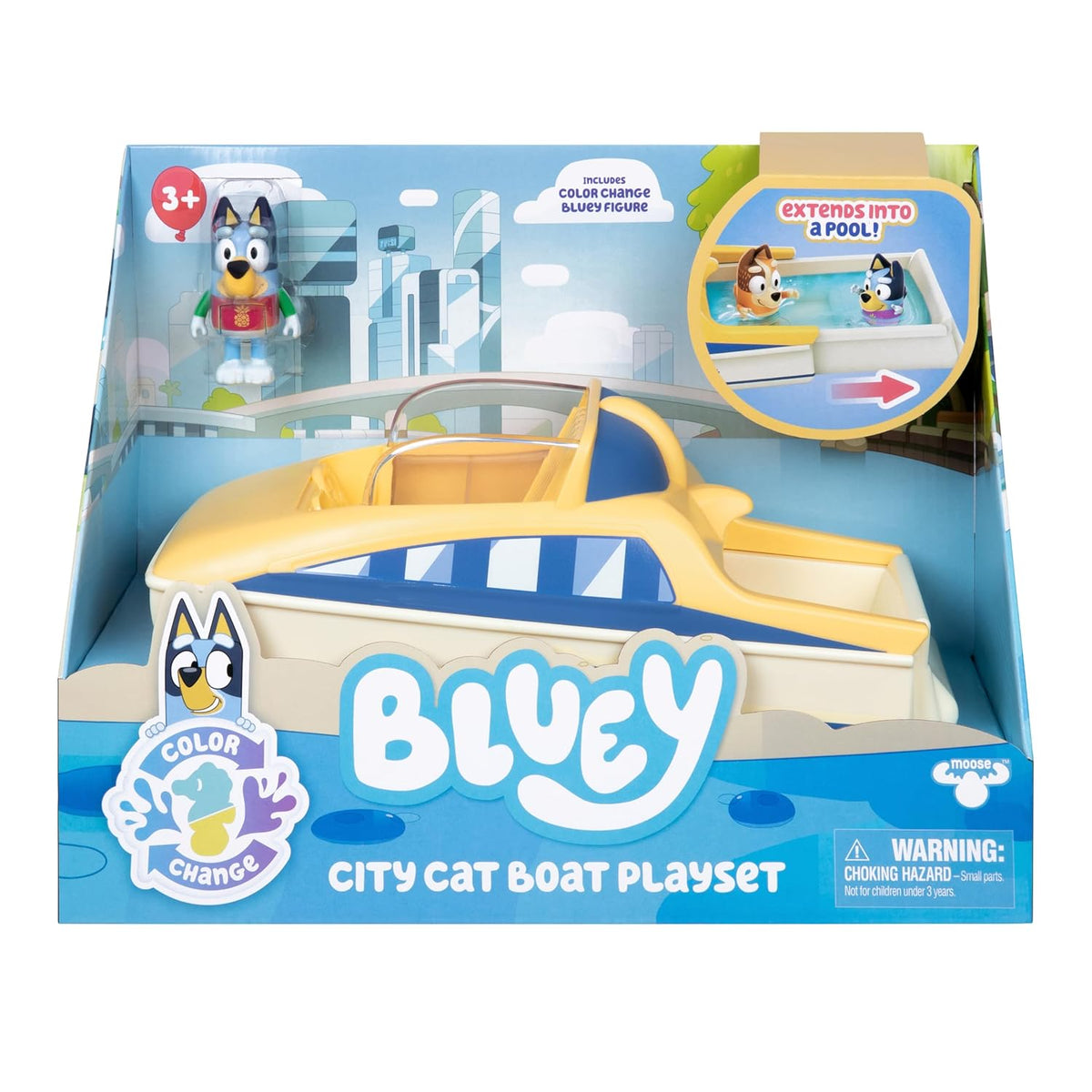 Bluey S13 Colour-Change CityCat Motorboat Vehicle Exclusive 18998 — image 2