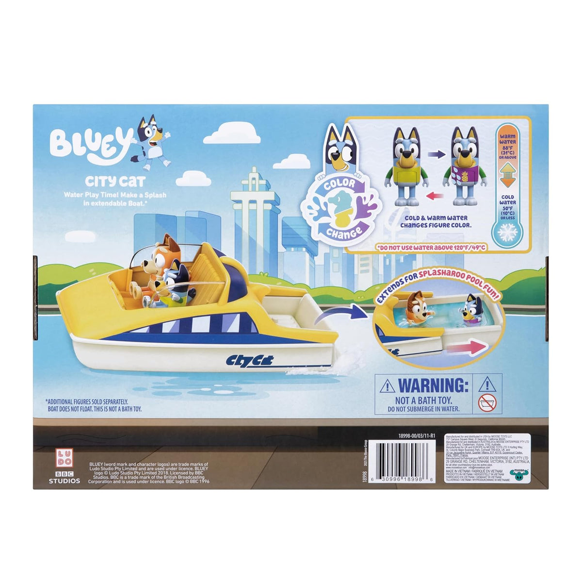 Bluey S13 Colour-Change CityCat Motorboat Vehicle Exclusive 18998 — image 3