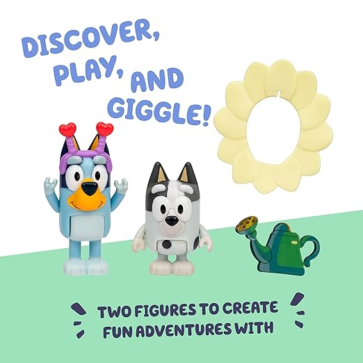 Bluey S13 Figure 2Pk Spring Time Bluey & Muffin 18913 - Colorland Toys