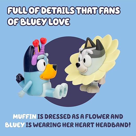 Bluey S13 Figure 2Pk Spring Time Bluey & Muffin 18913 — image 4