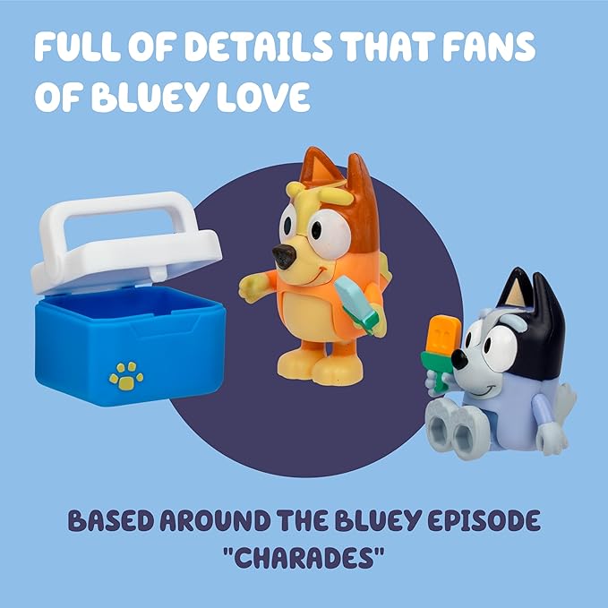 Bluey S13 Lets Play Chef Figure 2Pack Ice Blocks Bingo & Socks 18914 — image 4