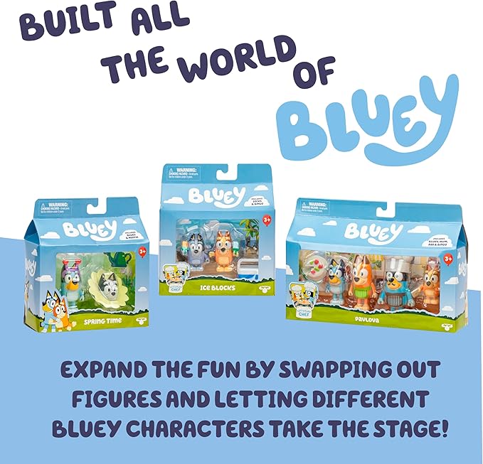 Bluey S13 Lets Play Chef Figure 2Pack Ice Blocks Bingo & Socks 18914 — image 2