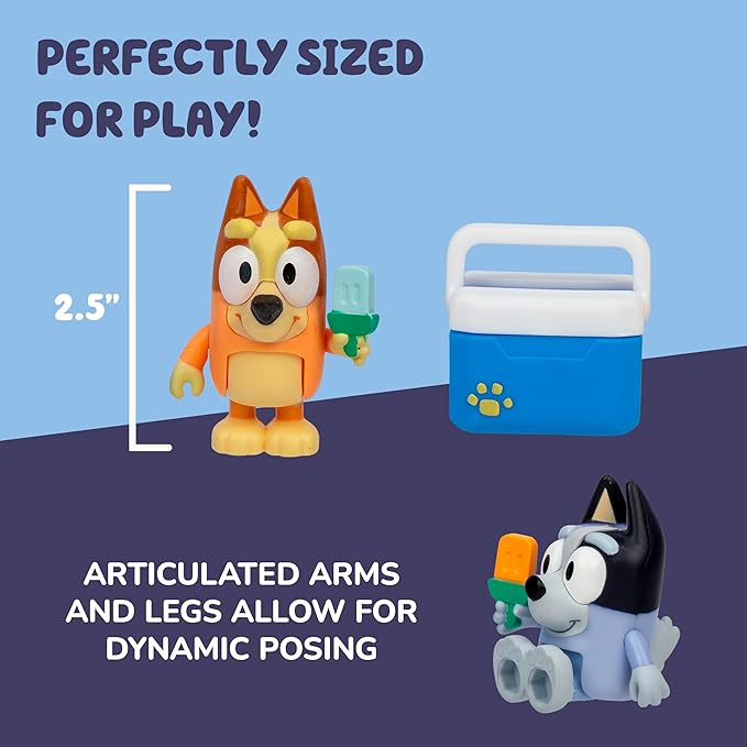 Bluey S13 Lets Play Chef Figure 2Pack Ice Blocks Bingo & Socks 18914 — image 3