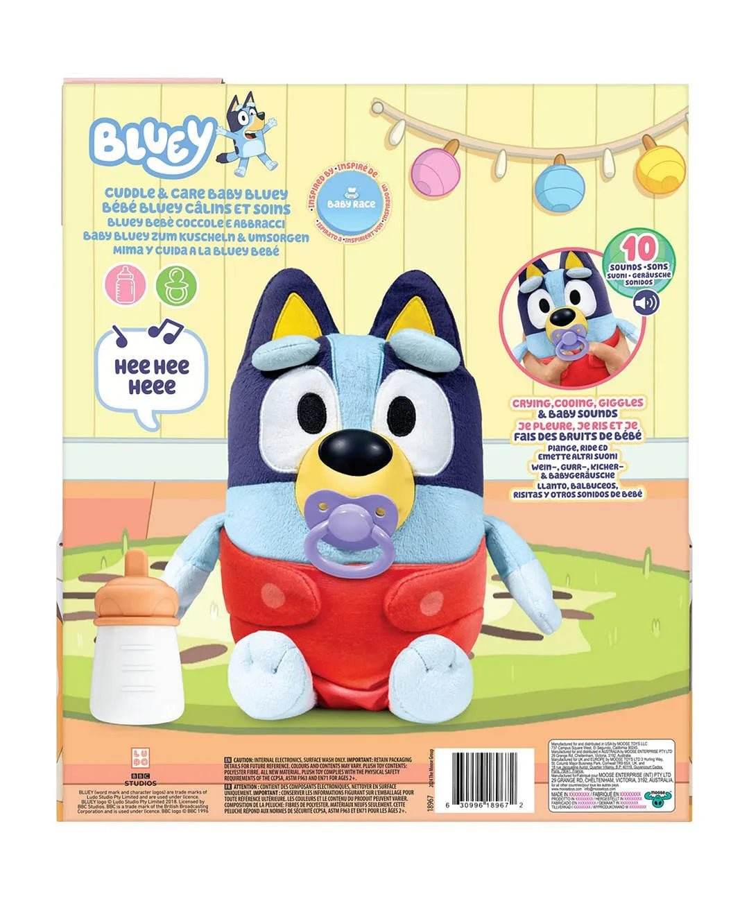 Bluey S13 Plush Cuddle & Care Baby Bluey 18967 - Colorland Toys