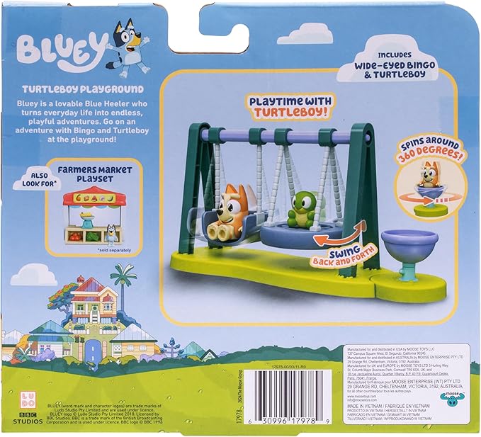 Bluey Series - 12 Mini Playset Turtle Boy Playground 17978 - Colorland Toys