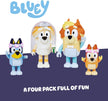 Bluey Wedding Figures Pack of 4 – Articulated Wedding Character Toys