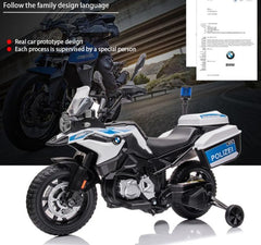 BMW F 850 GS - P police Motorcycle 1B2M White JT5002B - Colorland Toys