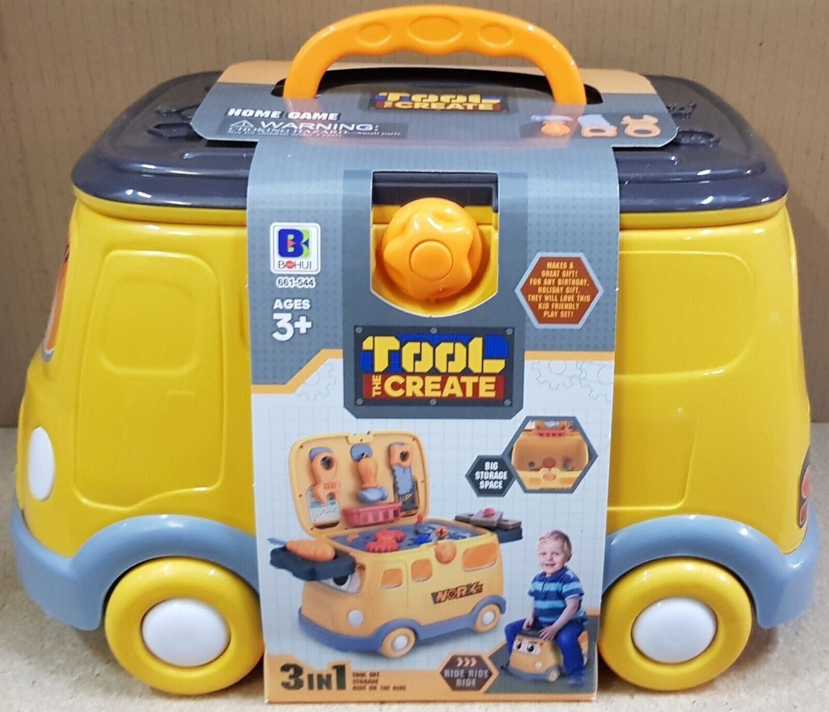 Bohui 3in1 Tool The Create Playset 661 - 544 - Colorland Toys