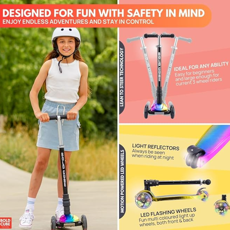 Boldcube 3 Wheel Scooter Big Fold Electro Dark Night — image 4