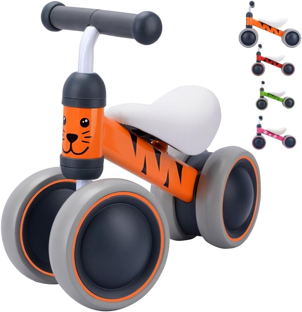 BOLDCUBE Baby Balance Bike Benny Tiger (Orange) - Colorland Toys