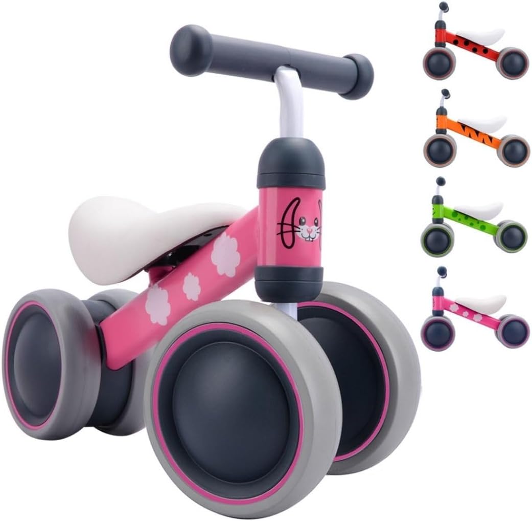 BOLDCUBE Baby Balance Bike Bonnie Bunny (Pink) - Colorland Toys