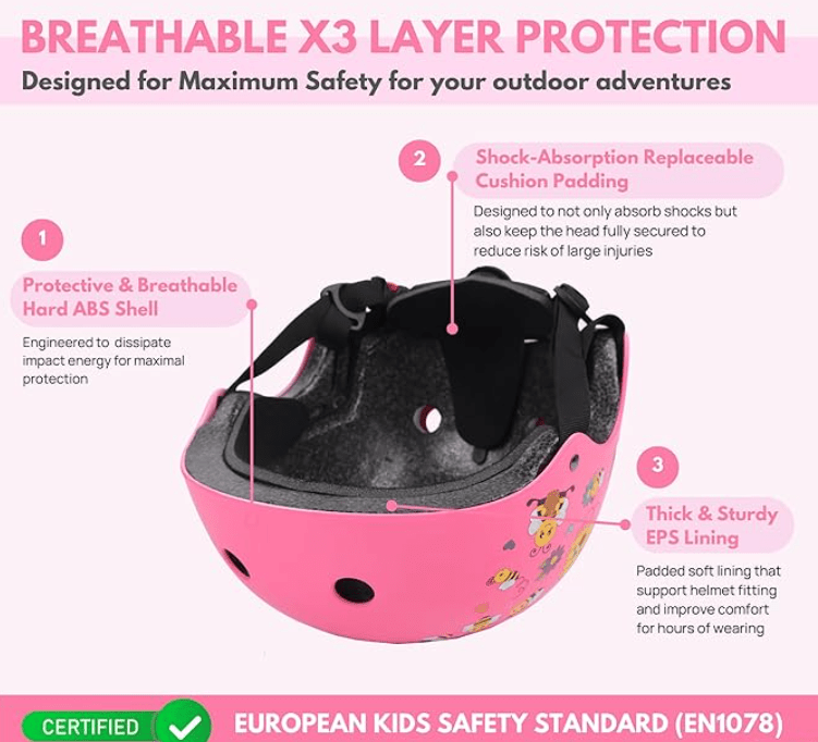 Boldcube Helmet Bee Garden - Pink - Colorland Toys