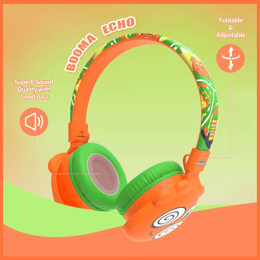 Booma Echo Wireless Headphones (Orange) — image 8