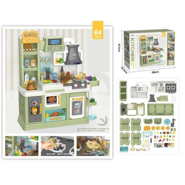 Bowa Kitchen Cooking Food with 64 Pcs Accessories 8788B — image 1