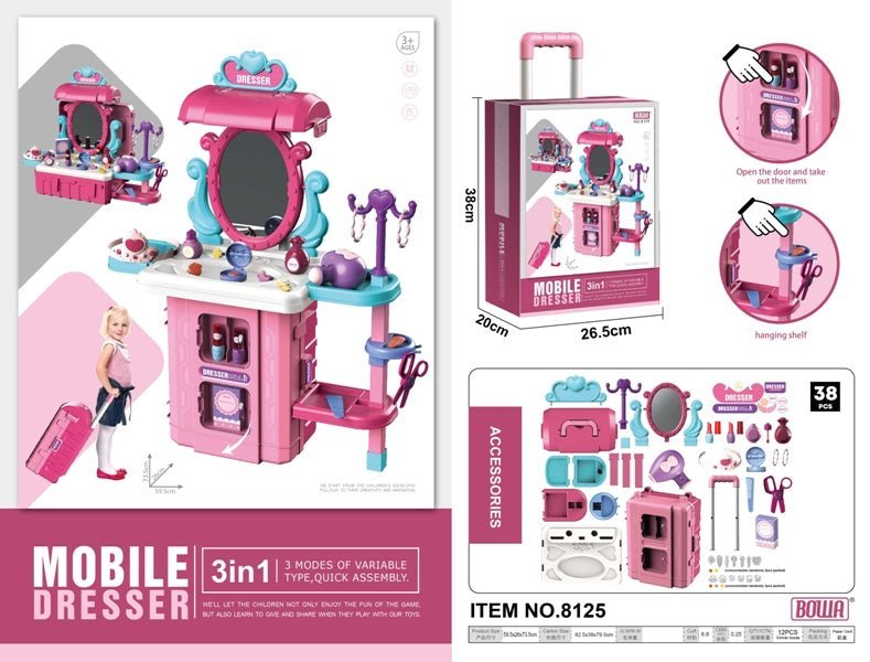 Bowa Mobile Dresser 3-in-1 Beauty Set 8125 — image 1