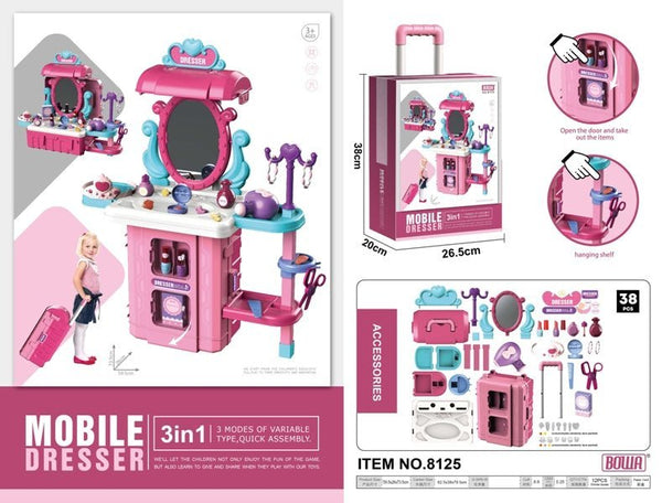 Bowa Mobile Dresser 3-in-1 Beauty Set 8125