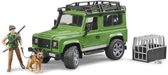 Bruder Land Rover Defender with Forester and Dog 02587 - Colorland Toys