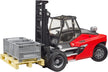 Bruder Linde Forklift HD30 with Tow-Coupling and 2 Pallets 02513