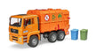 Bruder Man Tga Garbage Truck Orange 02760