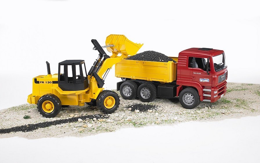 Bruder Man TGA Tipping Trucks with Joint Wheel Loader 02752 - Colorland Toys