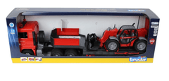 Bruder MAN TGA Truck with Low Loader Trailer and Manitou Telehandler 02774 - Colorland Toys