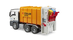 Bruder Man TGS Rear Loading Garbage Truck Orange 03762 - Colorland Toys