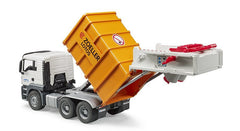 Bruder Man TGS Rear Loading Garbage Truck Orange 03762 - Colorland Toys