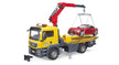 Bruder Man TGS Truck with Roadster 03750