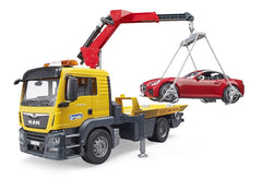 Bruder Man TGS Truck with Roadster 03750 - Colorland Toys