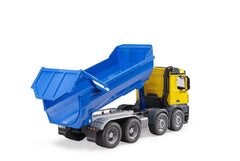 Bruder MB Arocs Halfpipe Dump Truck Yellow/Blue 03623 - Colorland Toys