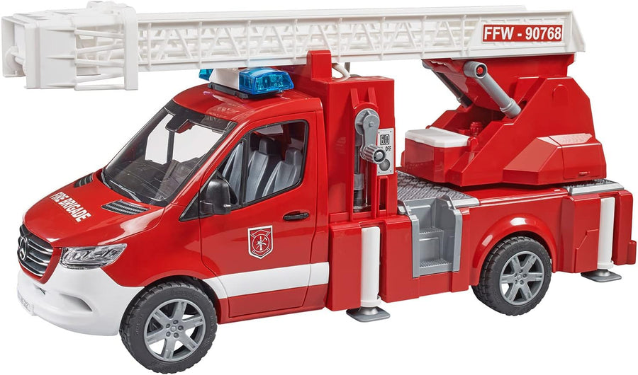 سيارة إطفاء Bruder MB Sprinter مع سلم ومضخة مياه 02673 — image 4