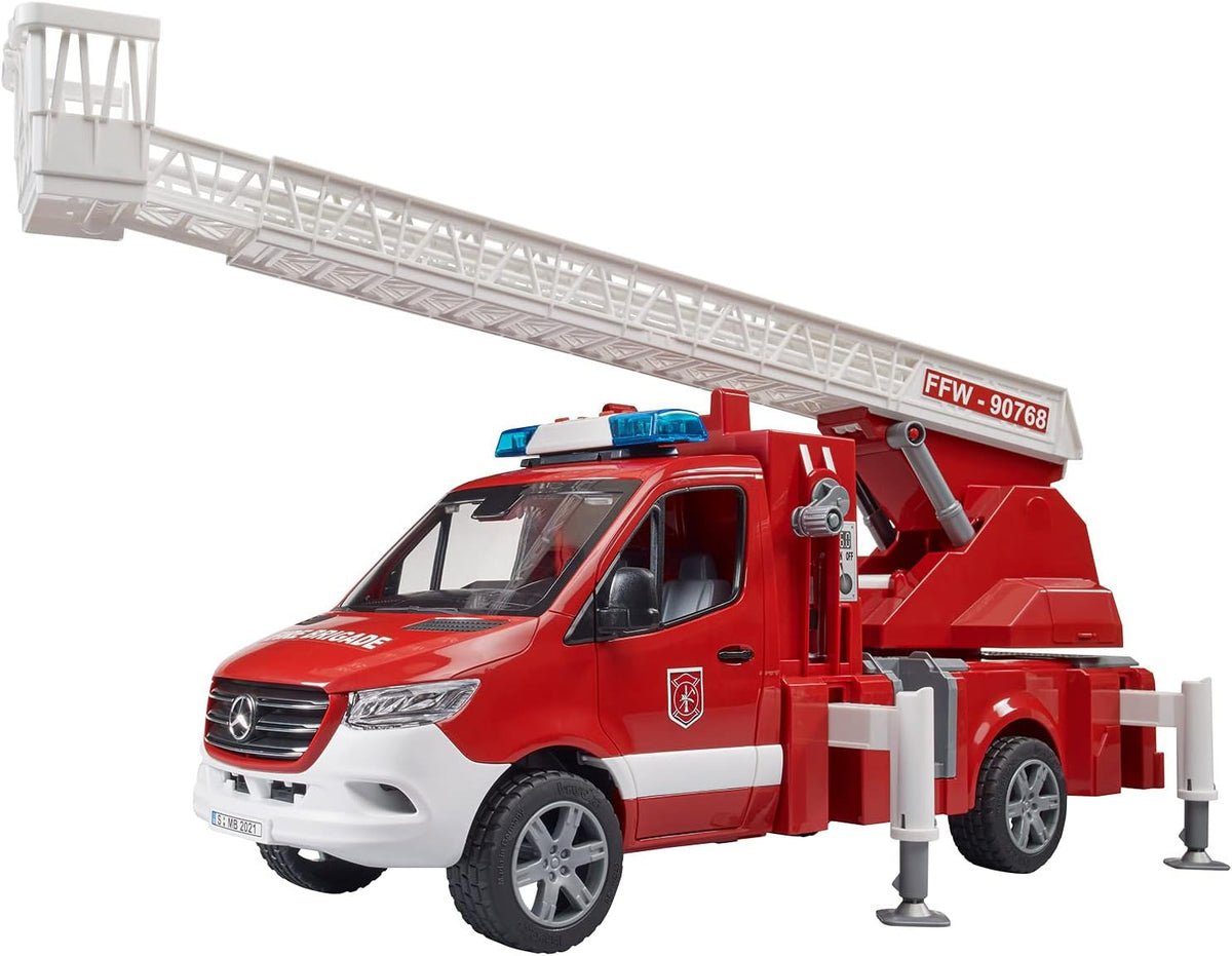 سيارة إطفاء Bruder MB Sprinter مع سلم ومضخة مياه 02673 — image 6
