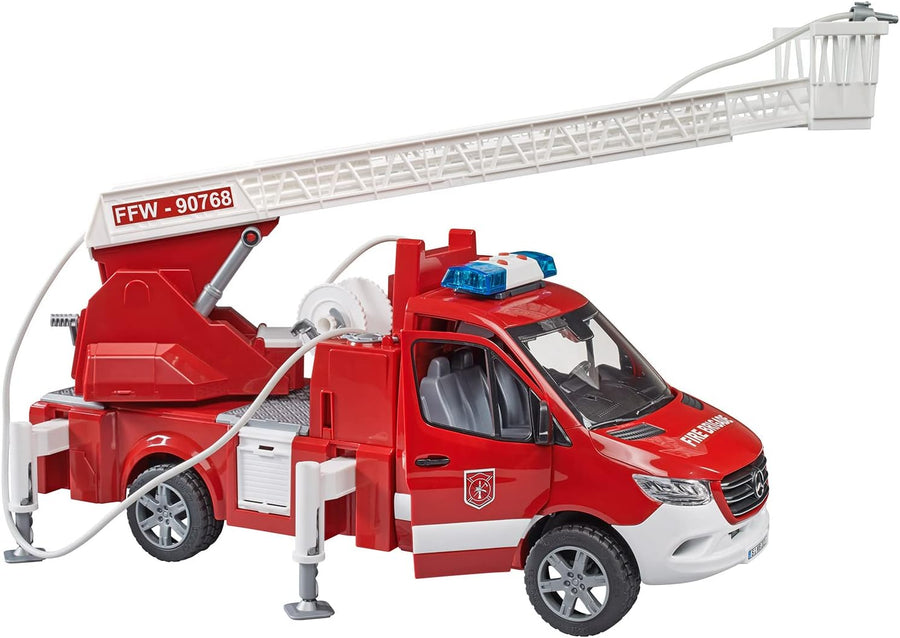 سيارة إطفاء Bruder MB Sprinter مع سلم ومضخة مياه 02673 — image 3
