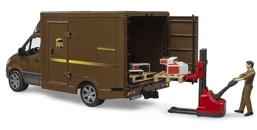 Bruder MB Sprinter Ups Truck with Driver 02678 — image 3