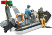 Bruder Police Boat with Rotating Beacon Light 62733