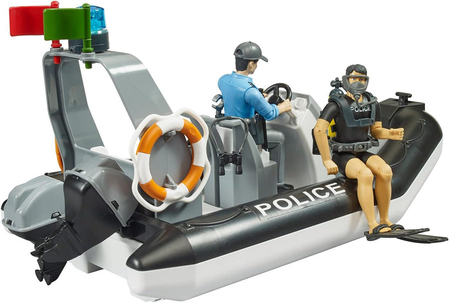 Bruder Police Boat with Rotating Beacon Light 62733 — image 3