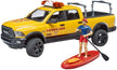 حارس إنقاذ من طراز Bruder Ram 2500 Power Wagon مع الرقم 02506