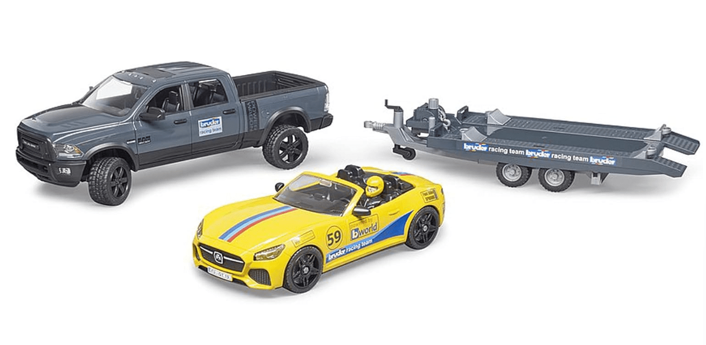 Bruder Ram 2500 Power Wagon & Roadster Racing Team 02504 - Colorland Toys