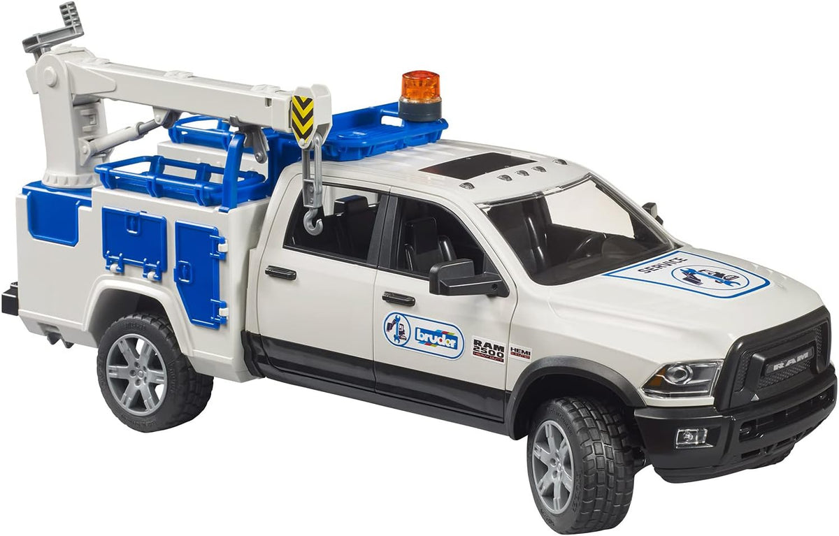 Bruder RAM 2500 Service Truck with Rotating Beacon Light 02509 - Colorland Toys