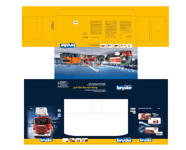 Bruder Scania R-series Fire engine with Water Pump 03590 — image 4